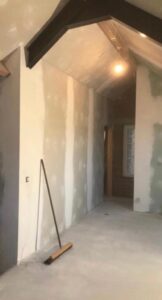 Nieuwe gyproc wanden zolder